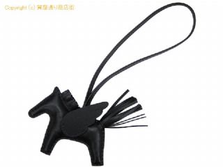 エルメス エルメス HERMES バッグチャーム ペガサス ロデオPM ソーブラック K刻印 【 SA532540 】の基本紹介画像