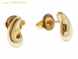 ティファニー ティファニー Tiffany & Co. 18Kイエローゴールド ティアドロップ ピアス 【 SA72656 】の基本紹介画像