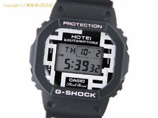 カシオ G-SHOCK カシオ CASIO メンズ腕時計 ジーショック G-SHOCK 布袋寅泰 x G-SHOCK コラボレーションモデル DW-5600HT-1JR クオーツ ギタリズム HOTEI 35th ANNIVER 【 SA66500 】の基本紹介画像
