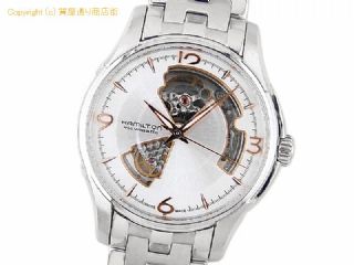 ハミルトン ジャズマスター ハミルトン HAMILTON メンズ腕時計 JAZZMASTER ジャズマスター オープンハート H32565155 自動巻 シルバーダイヤル スケルトン 【 SA66504 】の基本紹介画像