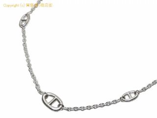 エルメス エルメス HERMES シェーヌダンクル ファランドール ロングネックレス 80 シルバー925 【 SA532573 】の基本紹介画像