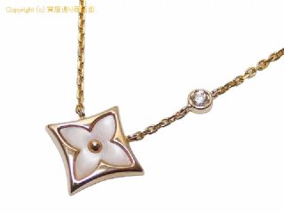 ルイ・ヴィトン ルイ・ヴィトン LOUIS VUITTON 750PG ペンダントネックレス パンダンティフ・スターブロッサムBB Q93612 ピンクマザーオブパール/ダイヤモンド 【 SA72662 】の基本紹介画像