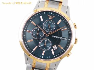 エンポリオアルマーニ エンポリオアルマーニ EMPORIO ARMANI メンズ腕時計 クロノグラフ AR80025 【 SA66512 】の基本紹介画像