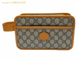 グッチ グッチ GUCCI GGスプリームキャンバス/レザー クラッチバック/セカンドバッグ 625764 ベージュ系/イエロー系 【 SA532627 】の基本紹介画像