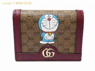 グッチ グッチ GUCCI ミニGGスプリーム ドラえもんコラボ 二つ折財布 コンパクトウォレット 647788 【 SA532636 】の基本紹介画像