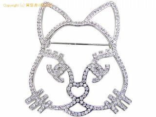 シャネル シャネル CHANEL ラインストーン キャットモチーフ ブローチ A96339 B16K 【 SA532635 】の基本紹介画像