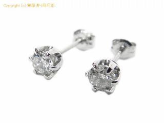 ノンブランド PT900 ダイヤピアス 0.25ct 0.25ct 0.8g 【 SA72681 】の基本紹介画像