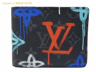 ルイ ヴィトン モノグラム エクリプス ルイ・ヴィトン LOUIS VUITTON モノグラム エクリプスグラフィティ 二つ折り札入 ポルトフォイユ・ミュルティプル M81847 【 SA532669 】の基本紹介画像