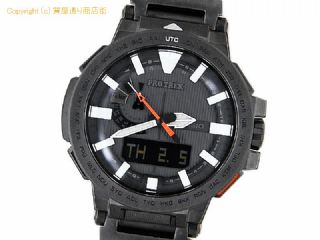 カシオ プロトレック カシオ CASIO メンズ腕時計 プロトレック マナスル PRX-8000YT-1JF タフソーラー 電波時計 デジアナ チタニウム 【 SA66546 】の基本紹介画像