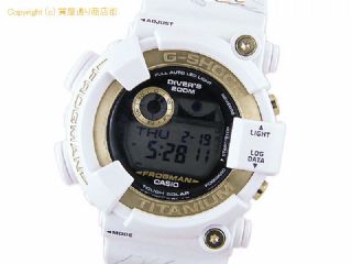 カシオ G-SHOCK カシオ CASIO メンズ腕時計 G-SHOCK ジーショック フロッグマン アイサーチ・ジャパン コラボレーションモデル 2024 GW-8201K-7JR イルクジ タフソーラー ホワイト 【 SA66555 】の基本紹介画像