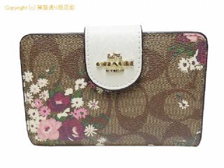コーチ コーチ COACH シグネチャー フラワープリント 2つ折り財布/ミディアムウォレット C3773 【 SA532700 】の基本紹介画像