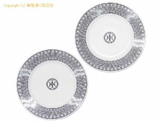 エルメス エルメス HERMES 皿 デザートプレート 2枚セット Hデコ H・DECO 【 SA532688 】の基本紹介画像