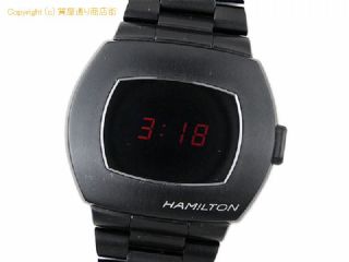 ハミルトン PRS ハミルトン HAMILTON メンズ腕時計 アメリカン クラシック PSR Digital Quartz H52404130 デジタル パルサー クオーツ ブラック 【 SA66567 】の基本紹介画像