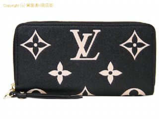 ルイ ヴィトン ルイ・ヴィトン LOUIS VUITTON モノグラムアンプラント ジッピーウォレット ラウンドファスナー 長財布 M80481 ブラック/ベージュ 【 SA532722 】の基本紹介画像