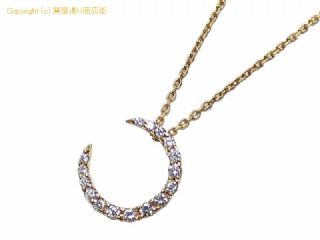 スタージュエリー スタージュエリー STAR JEWELRY K18 ムーン/三日月 ダイヤモンド ペンダントネックレス 0.10ct 【 SA72690 】の基本紹介画像