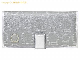 フェラガモ サルヴァトーレフェラガモ Salvatore Ferragamo ガンチーニ 長財布 22-7270 シルバー 【 SA532773 】の基本紹介画像