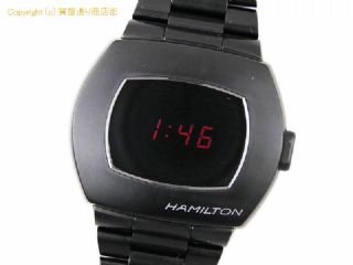 ハミルトン PRS ハミルトン HAMILTON メンズ腕時計 アメリカン クラシック PSR Digital Quartz H52404130 デジタル パルサー クオーツ ブラック 【 SA66588 】の基本紹介画像