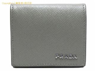 プラダ プラダ PRADA サフィアーノ コインケース 2MM935 グレー/ブラウン 【 SA532799 】の基本紹介画像