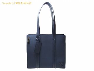 ルイ ヴィトン LVアエログラム ルイ・ヴィトン LOUIS VUITTON レザー トートバッグ LVアエログラム テイクオフ・トート M21542 ネイビー 【 SA532789 】の基本紹介画像