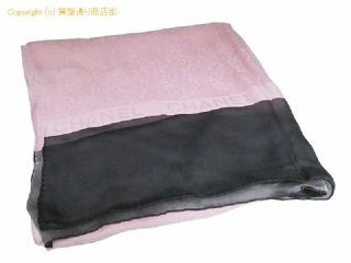 シャネル シャネル CHANEL シルク ストール/ショール ロゴ ピンク/グレー 【 SA5c1287 】の基本紹介画像