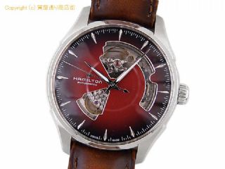 ハミルトン ジャズマスター ハミルトン HAMILTON メンズ腕時計 JAZZMASTER ジャズマスター オープンハート H32675570 自動巻 ダイヤル スケルトン 革ベルト 【 SA66601 】の基本紹介画像