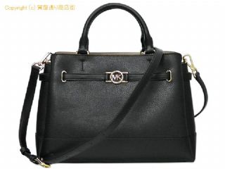 マイケルコース マイケルコース MICHAEL KORS REED センタージップ ベルテッド サッチェル ラージ 35F4G6RS3T1 2WAYハンドバッグ ブラック 【 SA532808 】の基本紹介画像