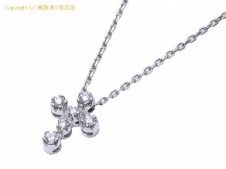 スタージュエリー スタージュエリー STAR JEWELRY K18WG ホワイトゴールド クロス ダイヤモンド ネックレス 0.10ct 【 SA72694 】の基本紹介画像