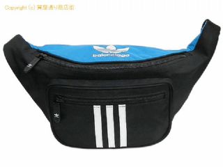 バレンシアガ バレンシアガxアディダス BALENCIAGAxADIDAS ウエストバッグ/ウエストポーチ/ボディバッグ ブラック/ブルー ナイロンキャンバス 【 SA532869 】の基本紹介画像