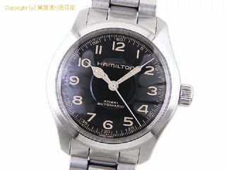 ハミルトン カーキ ハミルトン HAMILTON メンズ腕時計 カーキ フィールド マーフ オート H70405130 自動巻 ブラック 【 SA66617 】の基本紹介画像