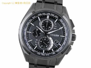 シチズン アテッサ シチズン CITIZEN メンズ腕時計 アテッサ ブラックチタンシリーズ AT8044-56E エコドライブ 電波時計 【 SA66619 】の基本紹介画像