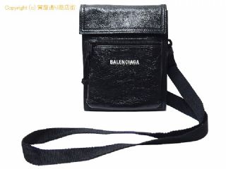 バレンシアガ バレンシアガ BALENCIAGA レザー エクスプローラー ポシェット/ショルダーバッグ 655982 ブラック 【 SA532873 】の基本紹介画像