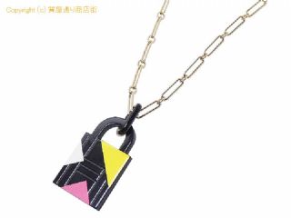 エルメス エルメス HERMES バッファローホーン/ラッカーウッド アミュレットGM パドロック ネックレス 【 SA532875 】の基本紹介画像