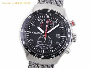 シチズン シチズン CITIZEN メンズ腕時計 ツーカウンター クロノグラフ CA7010-86E エコドライブ ブラックダイヤル 【 SA66620 】の基本紹介画像