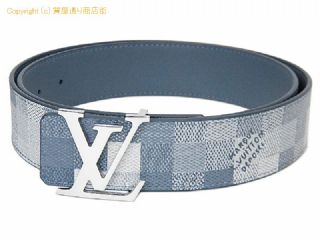 ルイ ヴィトン ルイ・ヴィトン LOUIS VUITTON ベルト・LV イニシャル ダモフラージュ 40MM リバーシブル M4739T 95cm ブルー 【 SA532887 】の基本紹介画像