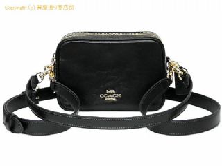 コーチ コーチ COACH ミニ キャリー クロスボディ バッグ シャイニースムースレザー CEA02 2WAYショルダー ブラック 【 SA532884 】の基本紹介画像