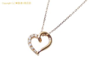 4℃ ヨンドシー 4℃ K18PG ピンクゴールド ハート ダイヤモンド ネックレス 【 SA72698 】の基本紹介画像