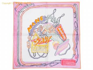 エルメス エルメス HERMES プチスカーフ ガブロッシュ45/カレ45 Chevaloscope Neon パルム/ブラン/マルチカラー 【 SA532924 】の基本紹介画像