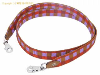 エルメス エルメス HERMES ショルダーストラップ バンドリエール マキシカドリーユ 25mm 105cm カプシーヌ/パルム/ルージュデュセス シルバー金具 Z刻印 【 SA532908 】の基本紹介画像
