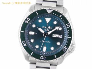 セイコー セイコー5 セイコー SEIKO メンズ腕時計 セイコー5 スポーツ SRPD61K1(SBSA011) 自動巻 グリーン デイデイト 【 SA66635 】の基本紹介画像
