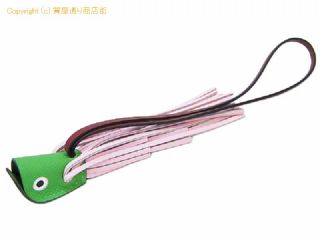 エルメス エルメス HERMES バッグチャーム ポワソン グリーン/ピンク/ブラウン G刻印 【 SA532934 】の基本紹介画像