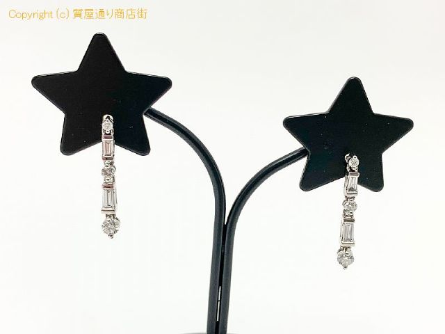 K18 18金ホワイトゴールド ダイヤモンド ピアス 【 TM2006055 】の基本紹介画像 K18 18金ホワイトゴールド ダイヤモンド ピアス 【 TM2006055 】の基本紹介画像
