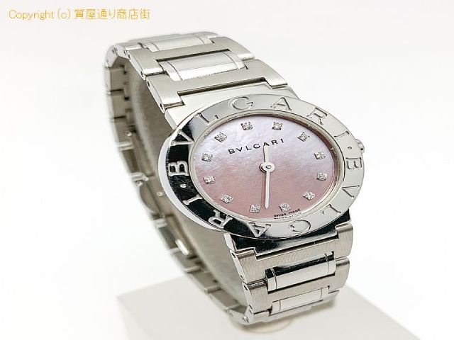 ブルガリ BVLGARI ブルガリ BB26SS シェル文字盤 12PD ダイヤ レディース 腕時計 クオーツ 電池式 【 TM1911055 】の基本紹介画像 ブルガリ BVLGARI ブルガリ BB26SS シェル文字盤 12PD ダイヤ レディース 腕時計 クオーツ 電池式 【 TM1911055 】の基本紹介画像