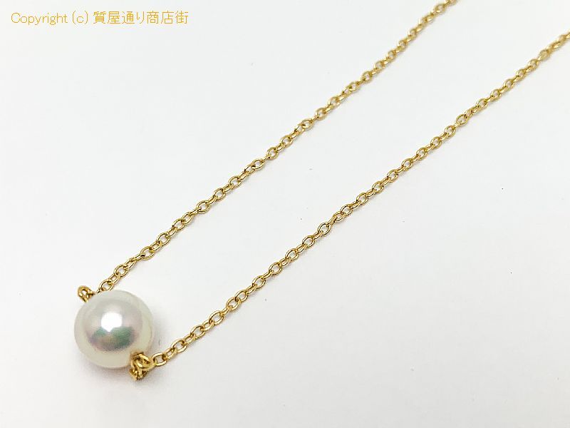 ミキモト Mikimoto ミキモト K18yg 18金イエローゴールド アコヤパール ネックレス 7 6mm 2 2g 質屋通り商店街 78 St ミキモト Mikimoto ミキモト K18yg 18金イエローゴールド アコヤパール ネックレス 7 6mm 2 2g 質屋通り商店街 78 St
