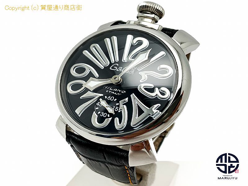Gaga Milano ガガミラノ マヌアーレ48 N 9440 メンズ 腕時計 手巻き 質屋通り商店街 78 St Gaga Milano ガガミラノ マヌアーレ48 N 9440 メンズ 腕時計 手巻き 質屋通り商店街 78 St