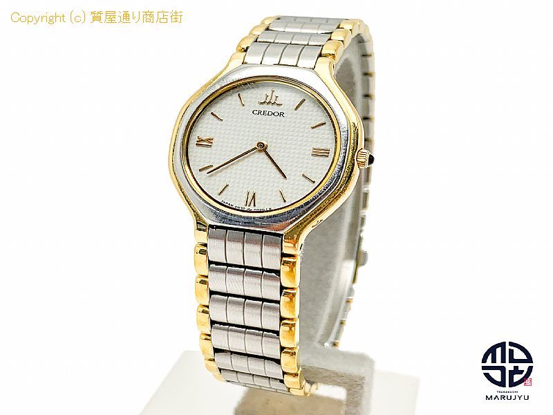 セイコー Seiko Credor クレドール 4n70 0012 18kt Ss レディース 腕時計 クオーツ 電池式 質屋通り商店街 78 St