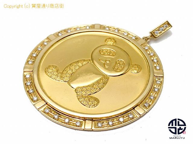 K24 K18 24金 18金イエローゴールド さくらパンダ金貨 コイン ダイヤモンド ペンダント チャーム 27.6g 【 TM2008167 】の基本紹介画像 K24 K18 24金 18金イエローゴールド さくらパンダ金貨 コイン ダイヤモンド ペンダント チャーム 27.6g 【 TM2008167 】の基本紹介画像