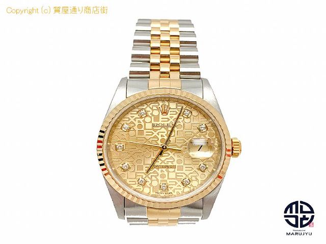 ロレックス ROLEX ロレックス 16233G デイトジャスト コンピュータ文字盤 YG SS コンビ K番 メンズ 腕時計 AT 自動巻き 【 TM2008169 】の基本紹介画像 ロレックス ROLEX ロレックス 16233G デイトジャスト コンピュータ文字盤 YG SS コンビ K番 メンズ 腕時計 AT 自動巻き 【 TM2008169 】の基本紹介画像