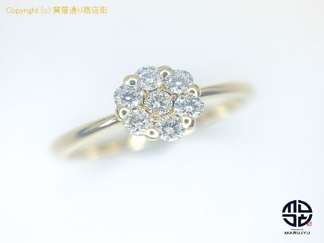 K18 18金イエローゴールド ダイヤモンド リング D0.20ct 指輪 10号 【 TM2008189 】の基本紹介画像 K18 18金イエローゴールド ダイヤモンド リング D0.20ct 指輪 10号 【 TM2008189 】の基本紹介画像