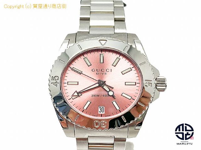 グッチ GUCCI グッチ 136.4 ダイブ 200m防水 レディース 腕時計 QZ 電池式 【 TM2012019 】の基本紹介画像 グッチ GUCCI グッチ 136.4 ダイブ 200m防水 レディース 腕時計 QZ 電池式 【 TM2012019 】の基本紹介画像