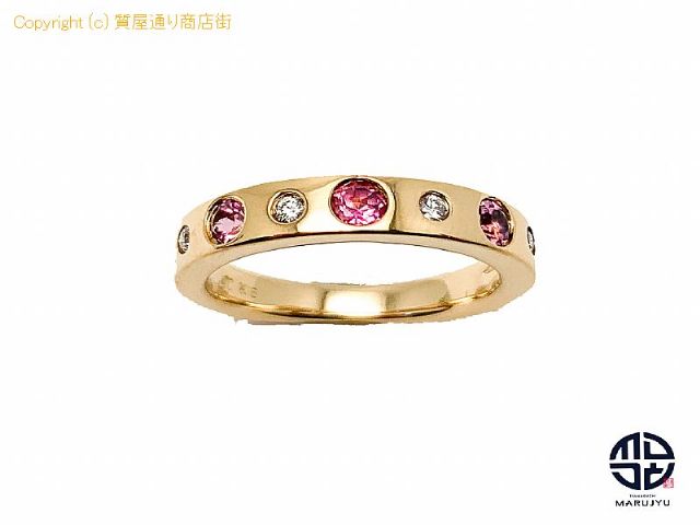 4℃ 4℃ ヨンドシー K18 18金ピンクゴールド トルマリン ダイヤモンド リング 指輪 6号 【 TM2012136 】の基本紹介画像 4℃ 4℃ ヨンドシー K18 18金ピンクゴールド トルマリン ダイヤモンド リング 指輪 6号 【 TM2012136 】の基本紹介画像